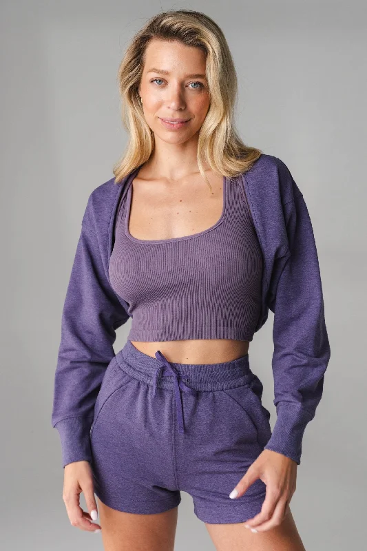 Vitality Studio Shrug - Violet Marl