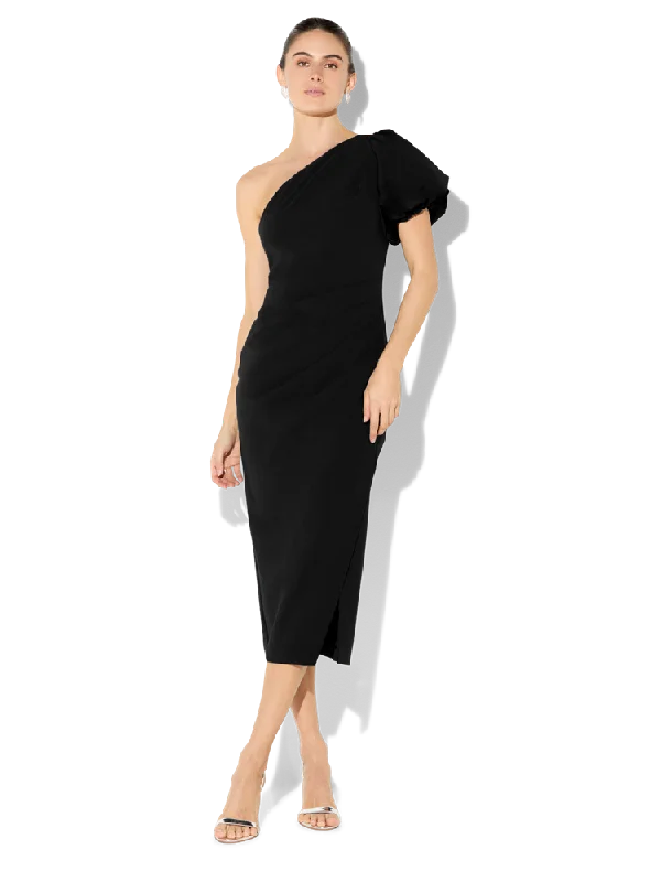 Carter Black One Shoulder Dress