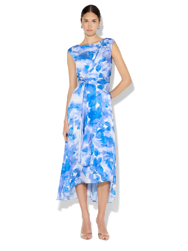 Alaya Sapphire Floral Print Dress