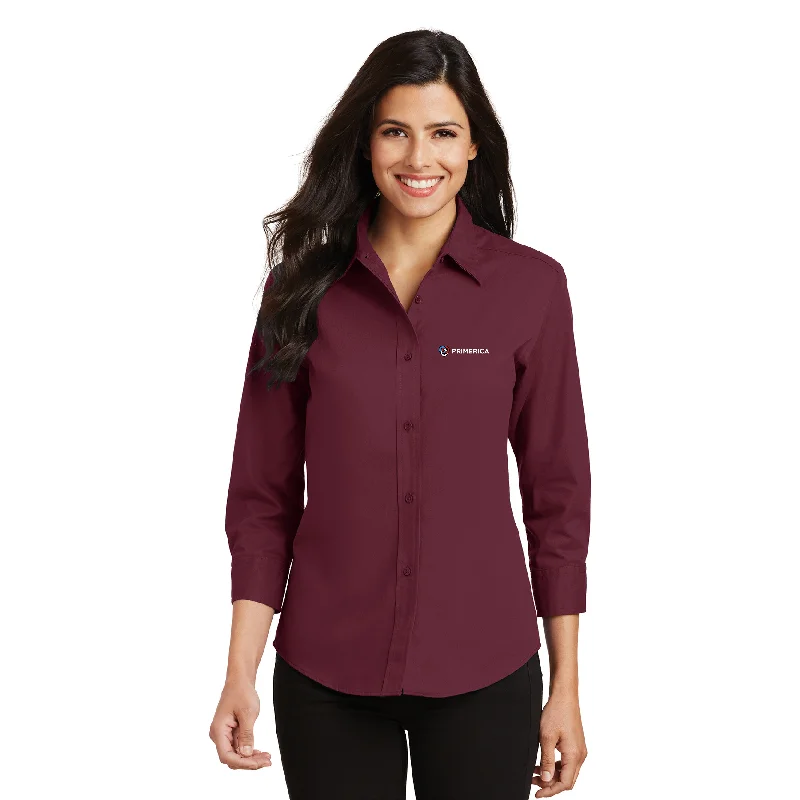 Port Authority Easy Care Ladies 3/4 Sleeve Shirts