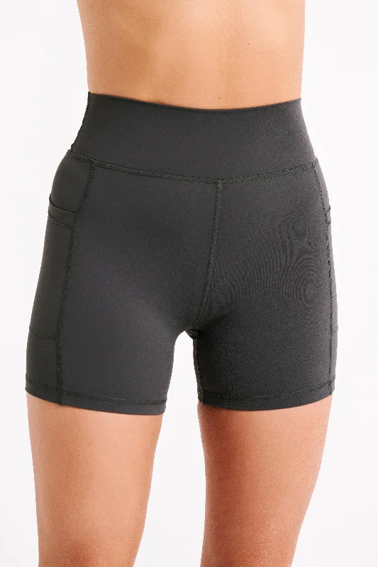 Martina Bike Shorts With Pocket - Charcoal