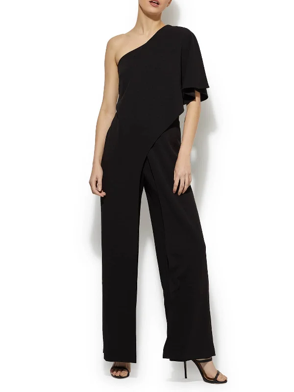 Harper Black One Shoulder Jumpsuit