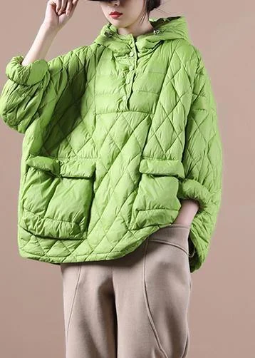 Winter Clothes 2024 Green New Women Loose Large Size Cotton Coat