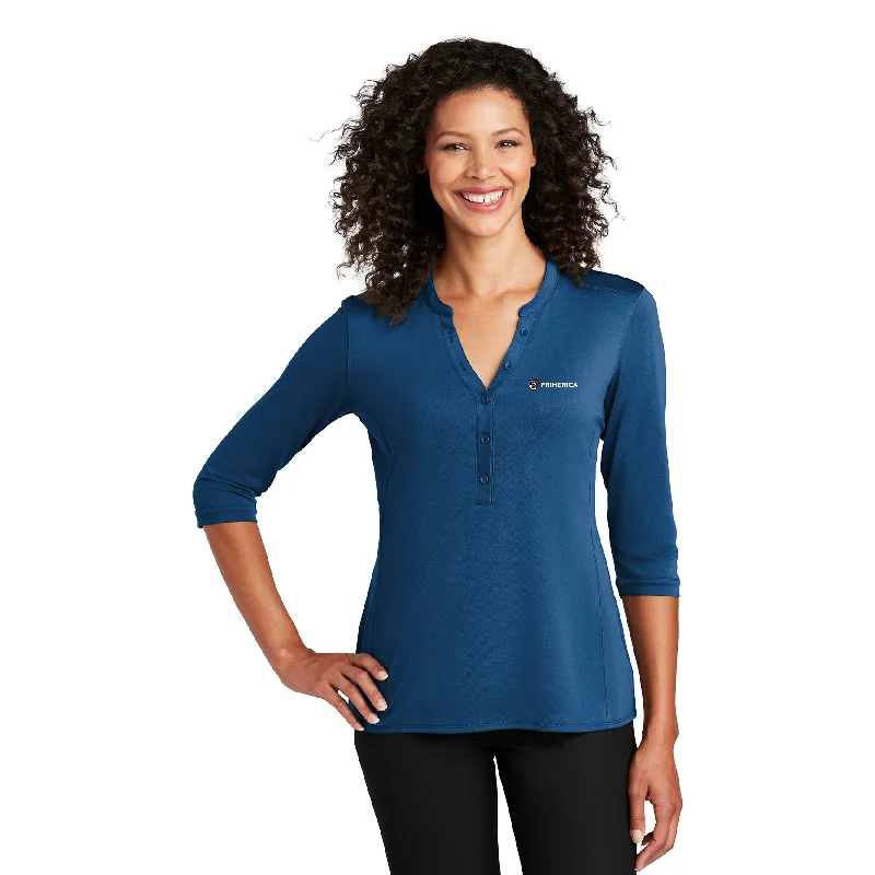 Port Authority Ladies UV Choice Pique Henley