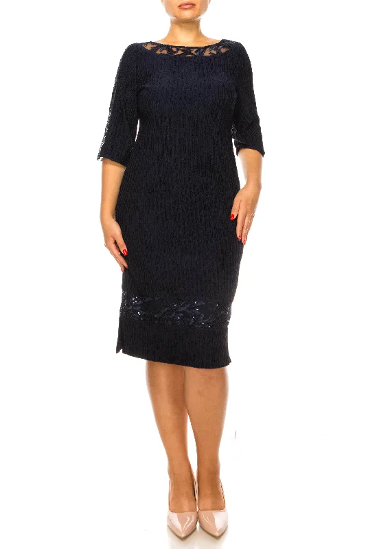 New Yorker's Apparel 4020 - Embroidered Sequin Dress