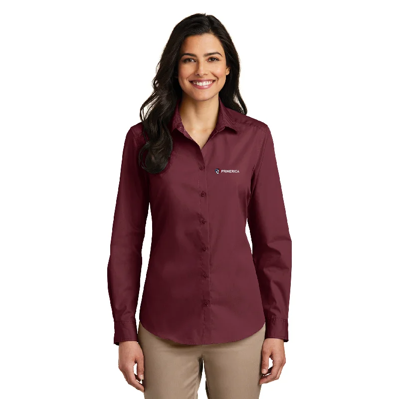 Port Authority Carefree Ladies Poplin Shirt