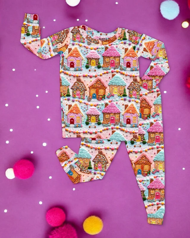 Gingerbread Town | 3D Print Bamboo Loungewear Set