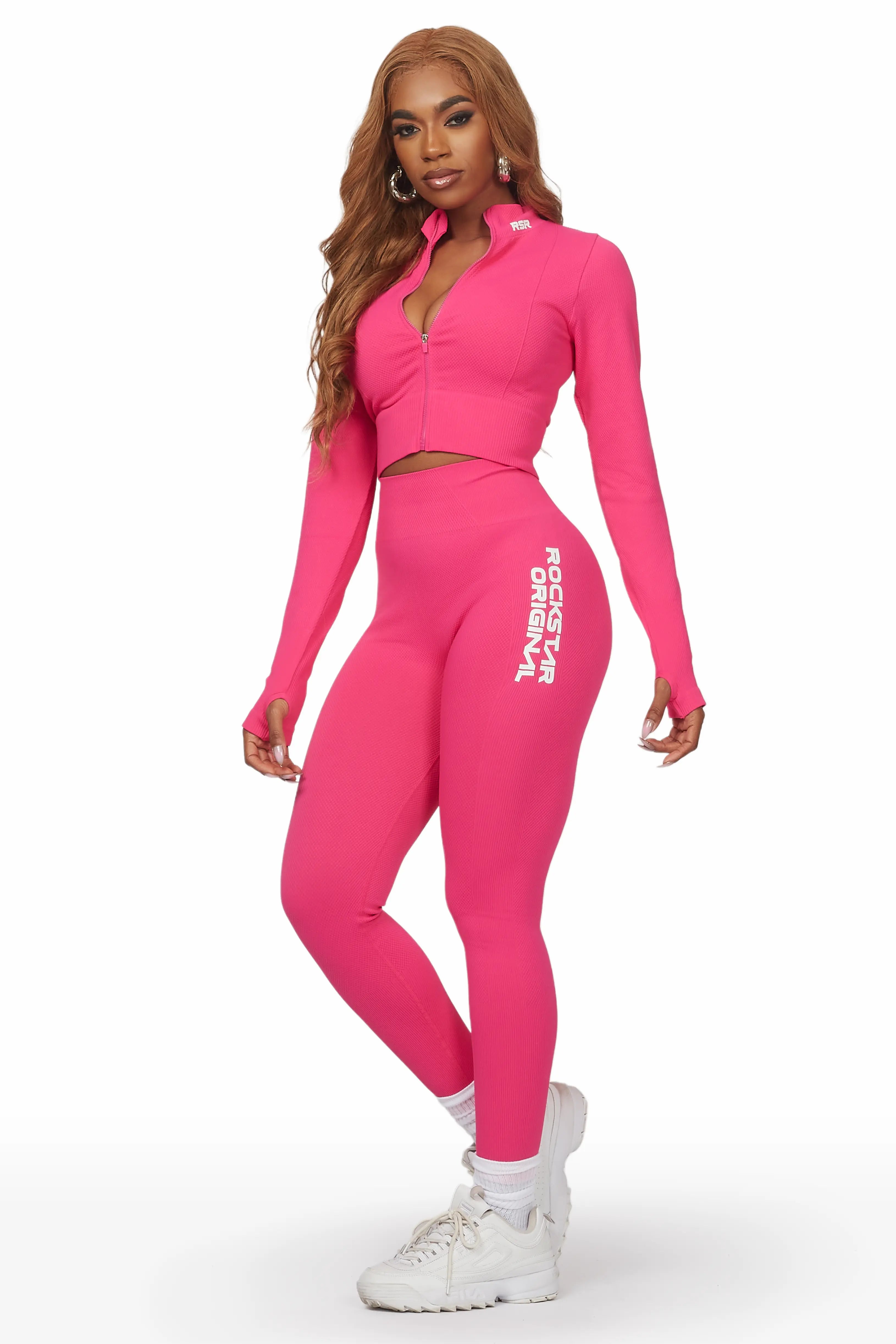 Nyala Fuchsia Textured Active Set