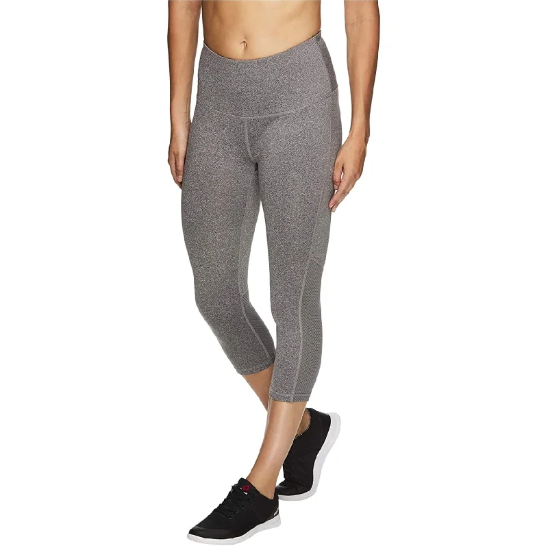 Reebok Womens Align High Rise Capri Compression Athletic Pants