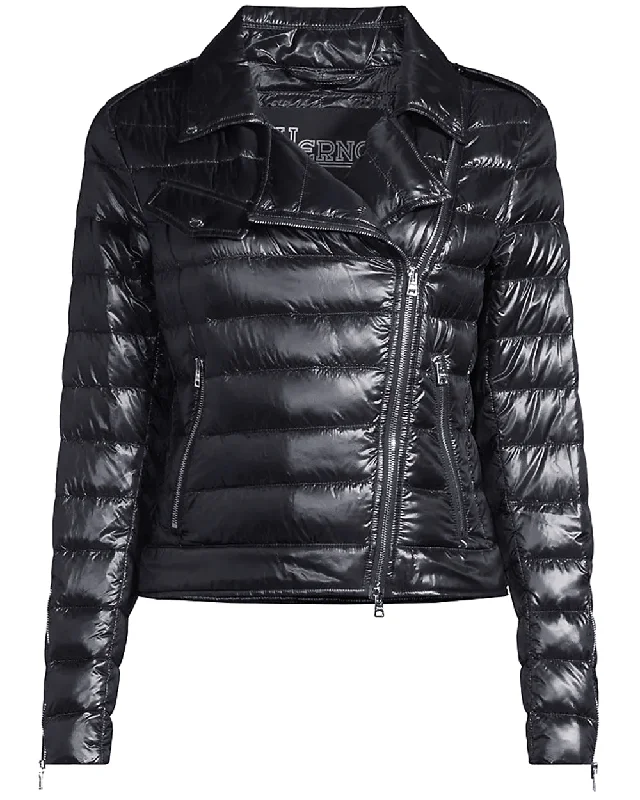 Black Quilted Moto Jacket