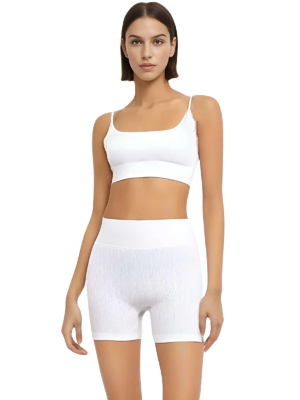 Seamless Yoga Set Female Women's Crop Top Bra & Shorts 2PCS