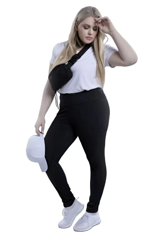 Plus Size Everyday Leggings with Pockets