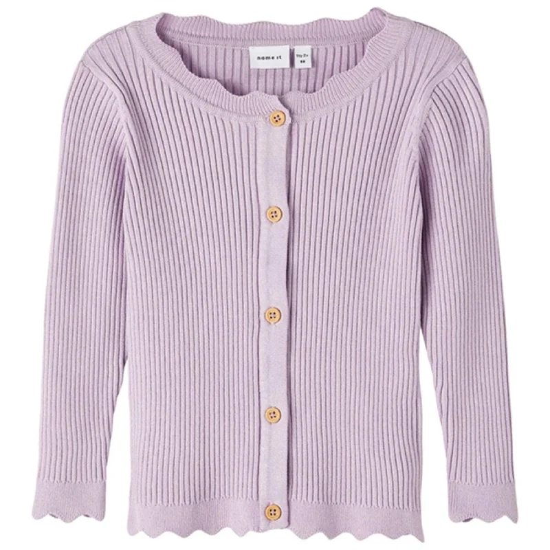 All-Day Outfits Name it Orchid Bloom Jumille Strik Cardigan
