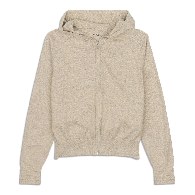 Cotton-Cashmere Knit Hoodie