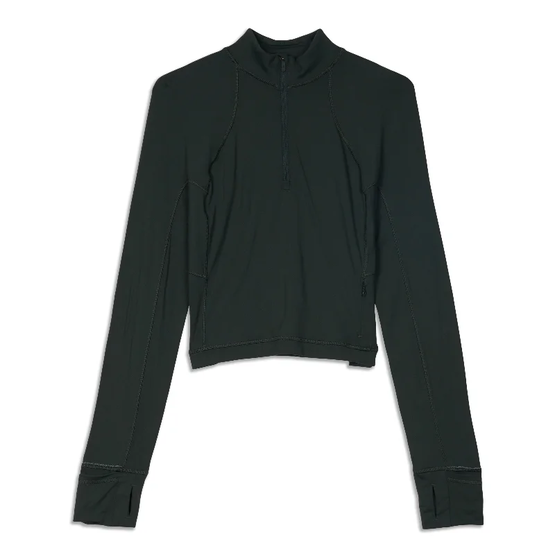 It's Rulu Run Cropped Half Zip