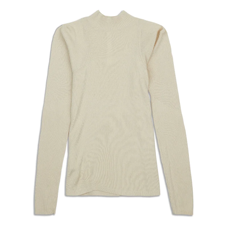 Merino Wool Mockneck Light Sweater - Resale