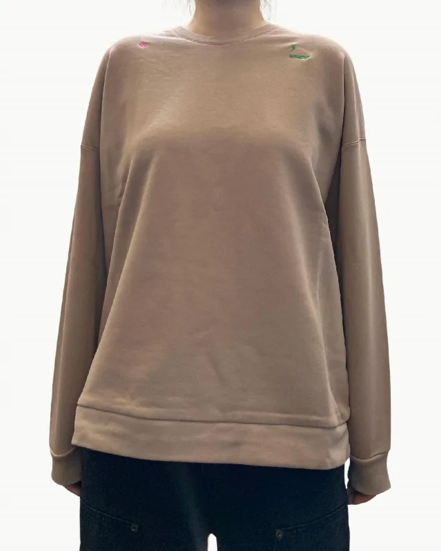 Moto Babe Sweater In Caramel Brown Water