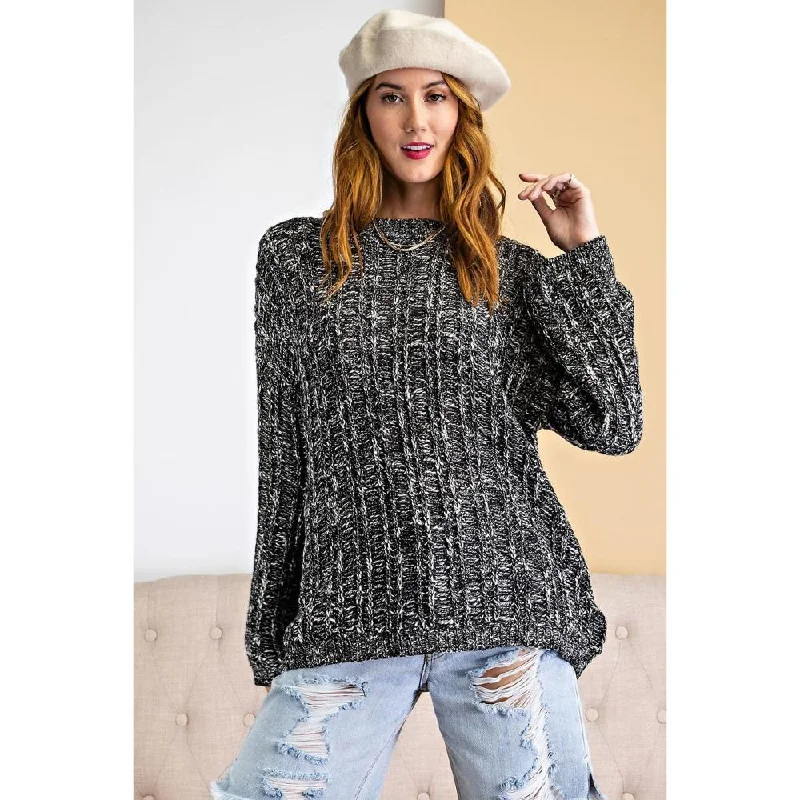 Textured Knitted Sweater