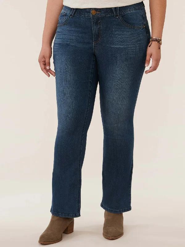 "Ab"solution® Blue Denim Plus Itty Bitty Bootcut Jeans