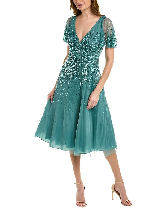 Aidan Mattox Beaded A-Line Dress