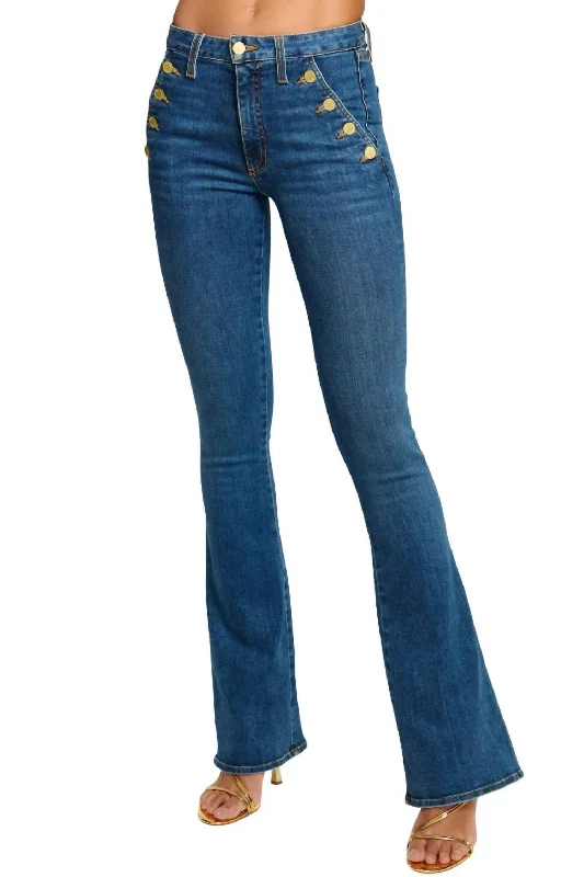 Helena Flare Jeans In Medium Wash