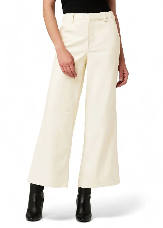 Mia Vegan Crop Jean In Eggnog