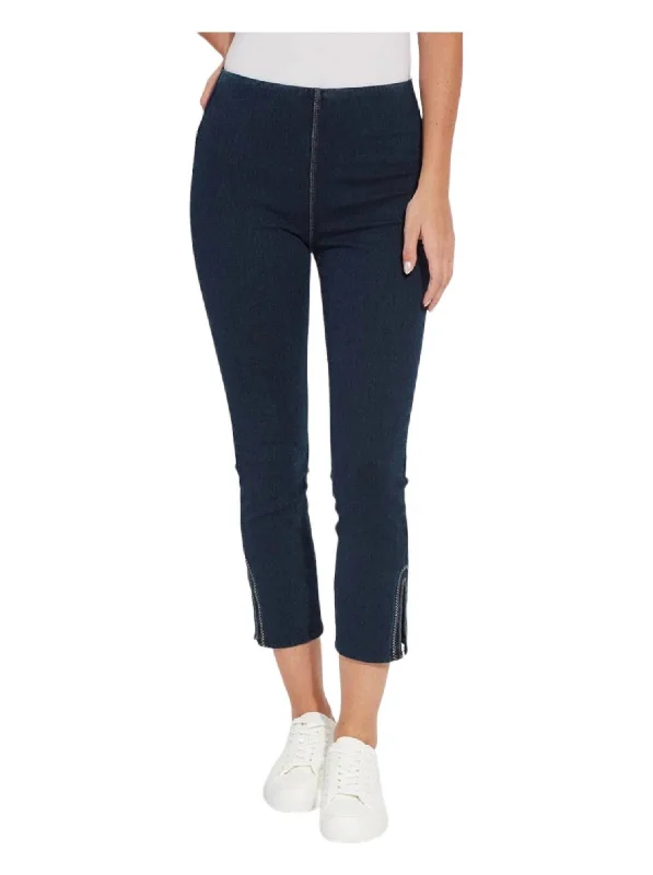 Poppy Embroidered Denim Jeans In Indigo