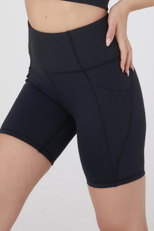 Ribbed Contrast Bike Short