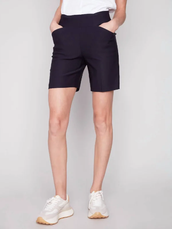 Smooth Stretch Shorts In Navy