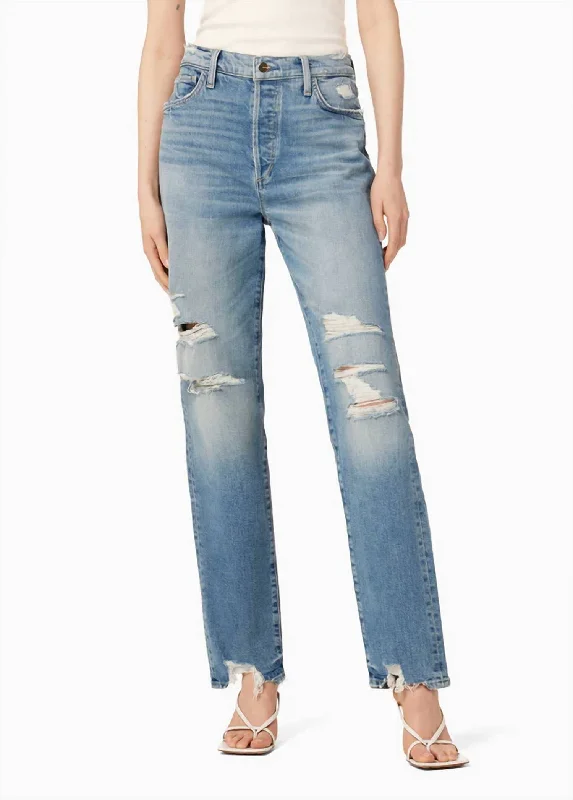 The 90S Niki Mid Rise Boyfriend Jean In Chances Destruct