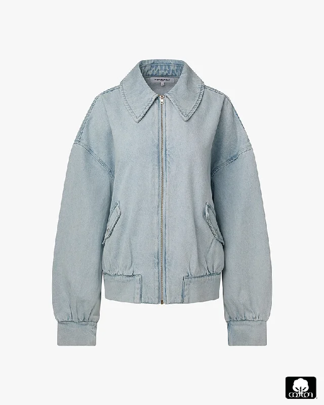 Denim Bomber Jacket