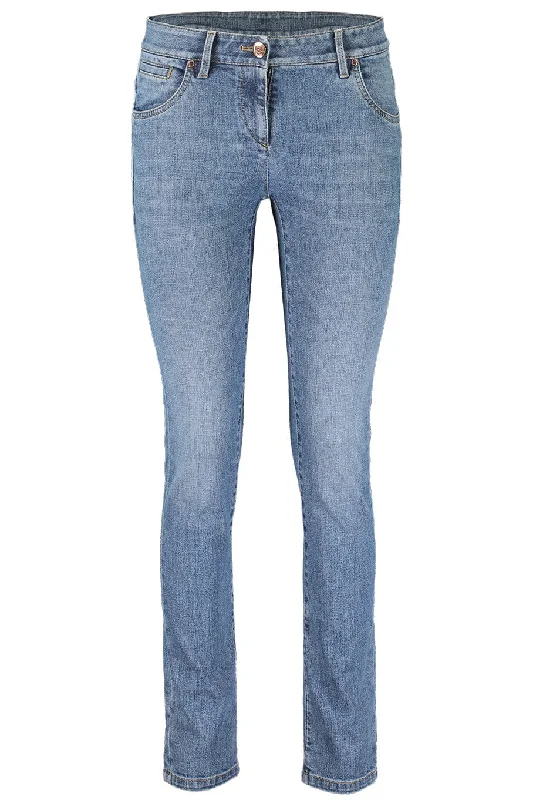 Slim Leg Medium Wash Jean