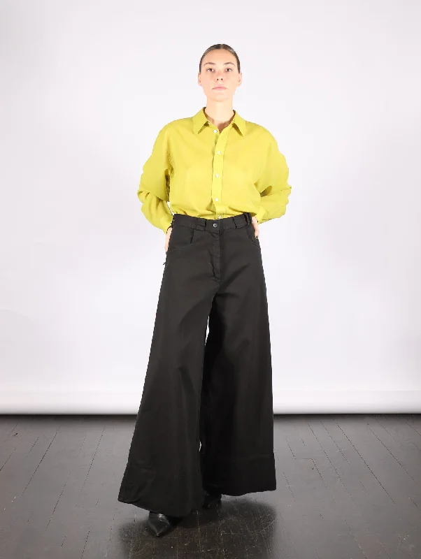 Wide Leg Pants in Dyed Denim by Serien°umerica